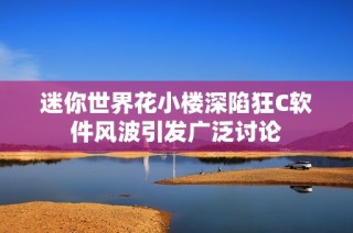迷你世界花小楼深陷狂C软件风波引发广泛讨论