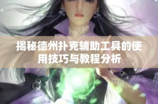 揭秘德州扑克辅助工具的使用技巧与教程分析