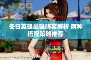 冬日英雄最强阵容解析 两种搭配策略推荐