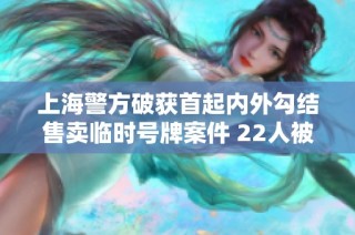 上海警方破获首起内外勾结售卖临时号牌案件 22人被抓捕展现严打决心
