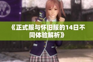 《正式服与怀旧服的14日不同体验解析》