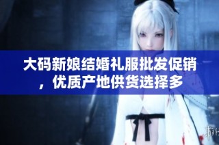 大码新娘结婚礼服批发促销，优质产地供货选择多