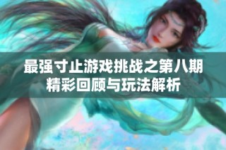 最强寸止游戏挑战之第八期精彩回顾与玩法解析