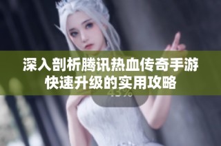 深入剖析腾讯热血传奇手游快速升级的实用攻略