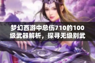 梦幻西游中总伤710的100级武器解析，探寻无级别武器的真相