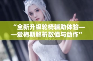 “全新升级轮椅辅助体验——爱梅斯解析数值与动作”