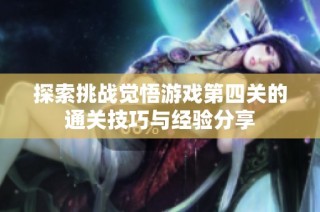 探索挑战觉悟游戏第四关的通关技巧与经验分享