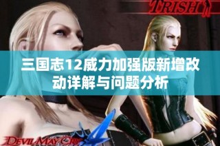 三国志12威力加强版新增改动详解与问题分析