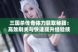 三国杀传奇体力获取秘籍：高效刷关与快速提升经验技巧