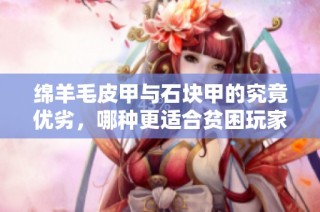 绵羊毛皮甲与石块甲的究竟优劣，哪种更适合贫困玩家选择