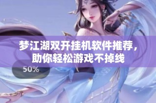 梦江湖双开挂机软件推荐，助你轻松游戏不掉线