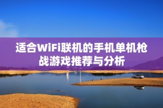 适合WiFi联机的手机单机枪战游戏推荐与分析
