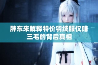 胖东来解释特价羽绒服仅赚三毛的背后真相