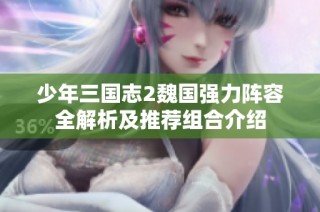 少年三国志2魏国强力阵容全解析及推荐组合介绍
