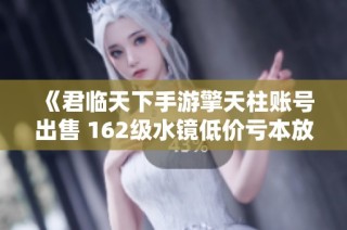 《君临天下手游擎天柱账号出售 162级水镜低价亏本放送》