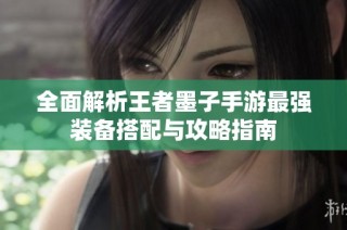 全面解析王者墨子手游最强装备搭配与攻略指南
